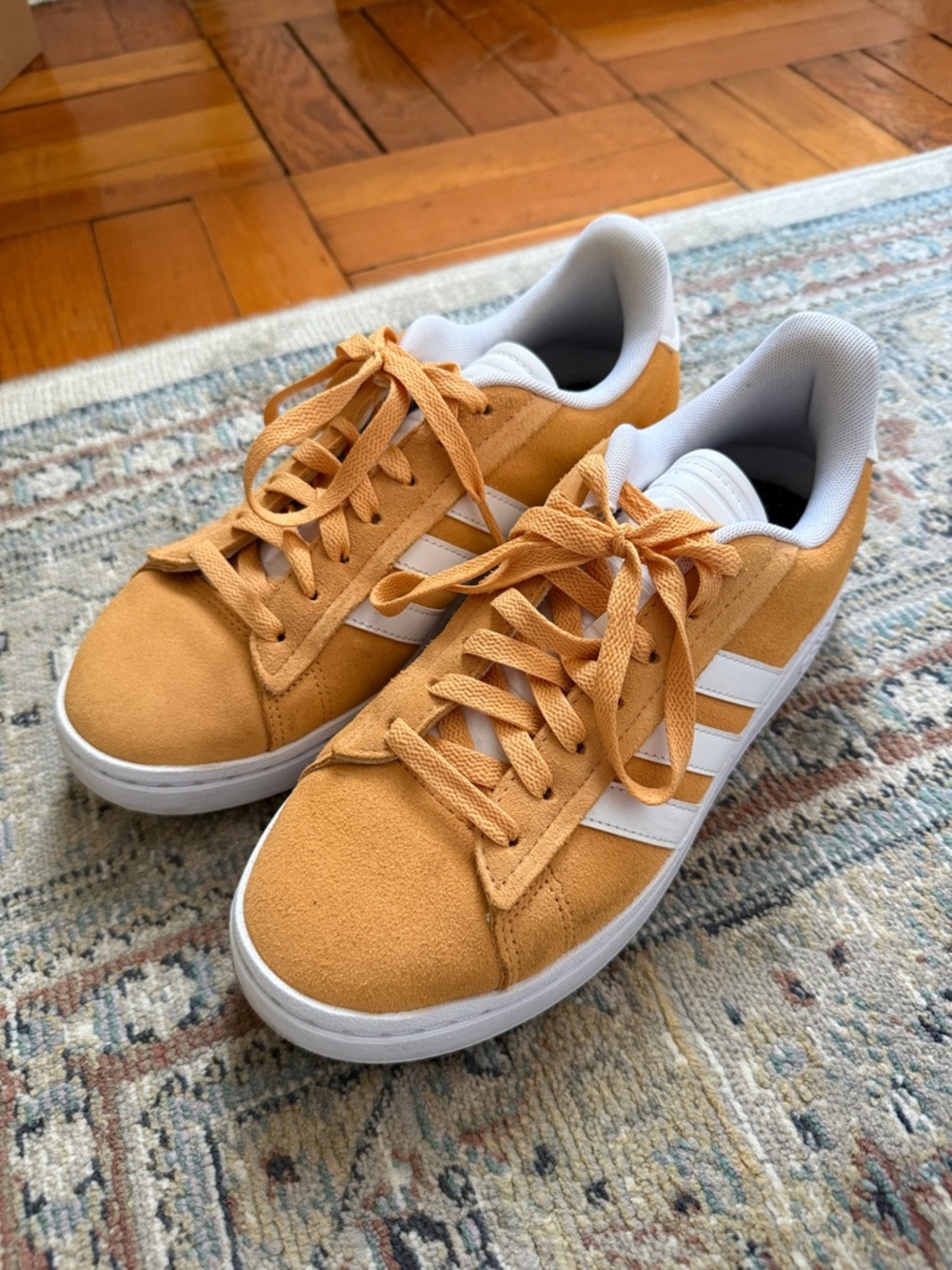adidas Yellow Court Sneakers